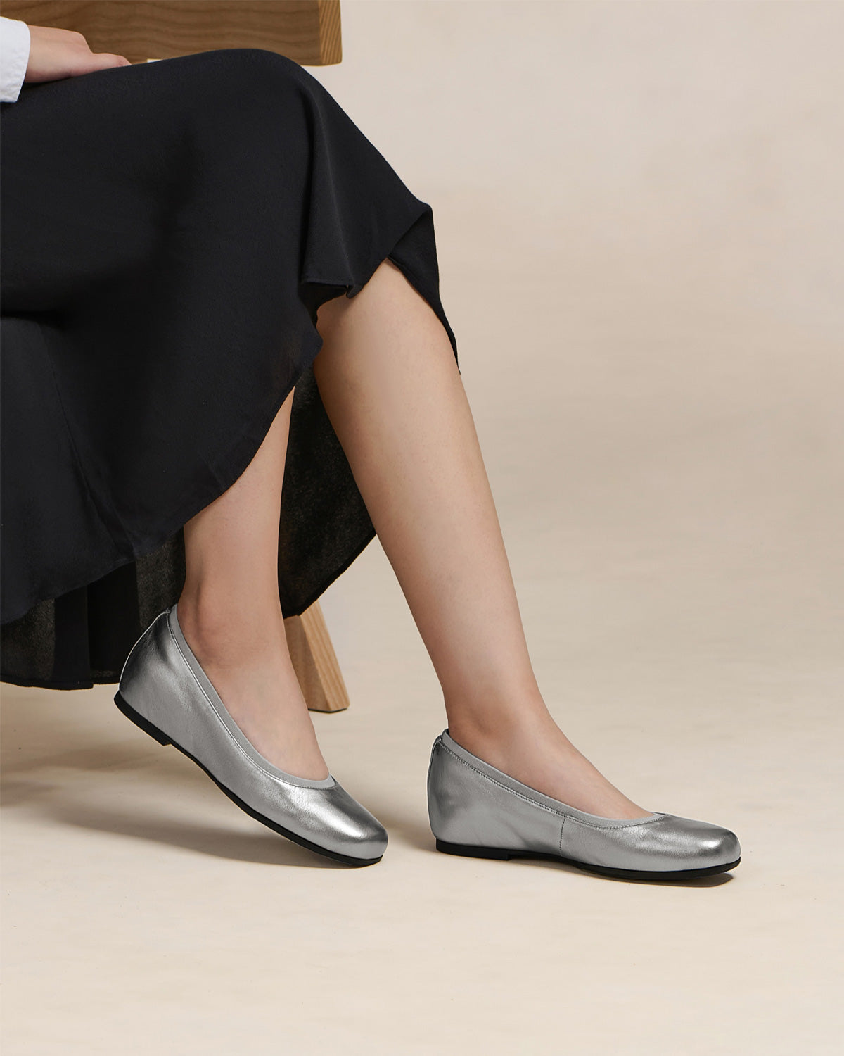 ABEO Footwear Cadence Ballet Dark Silver