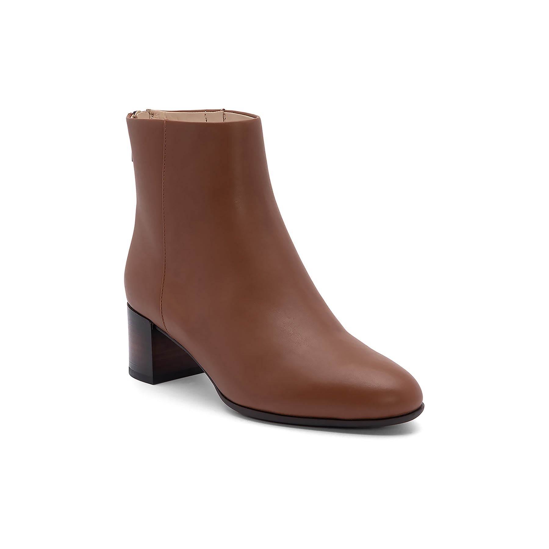 ABEO Footwear Plaza Back Zip Dark Tan