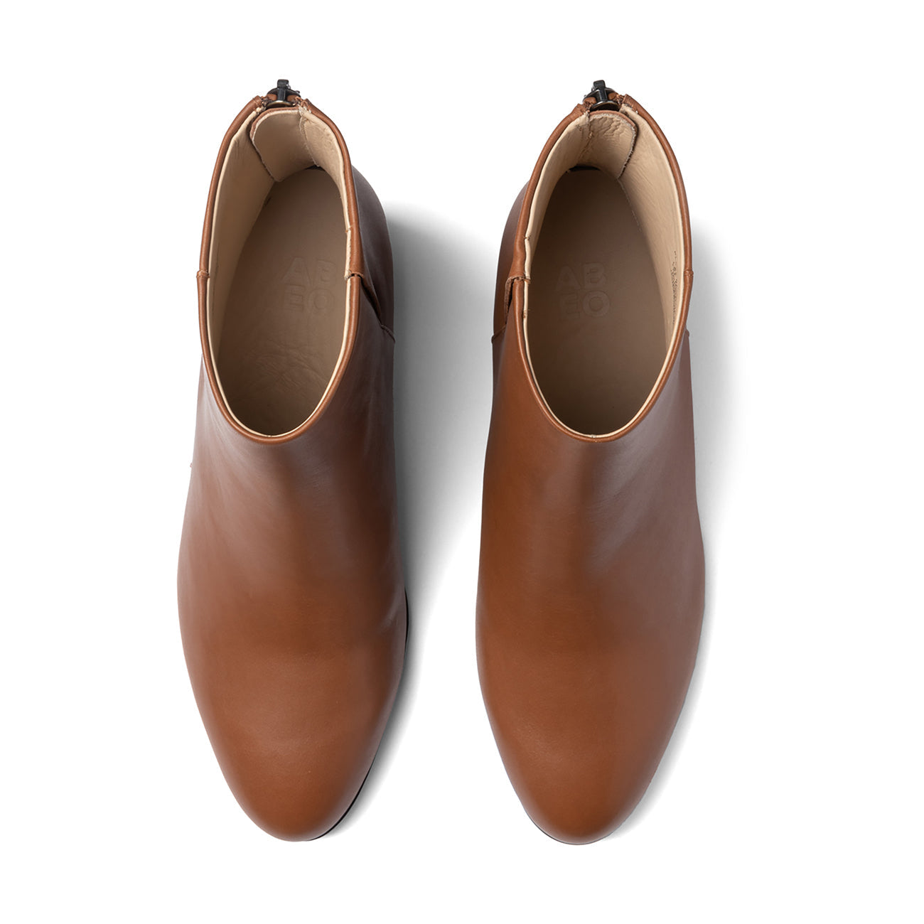 ABEO Footwear Plaza Back Zip Dark Tan