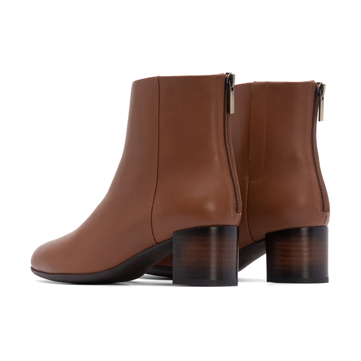 ABEO Footwear Plaza Back Zip Dark Tan