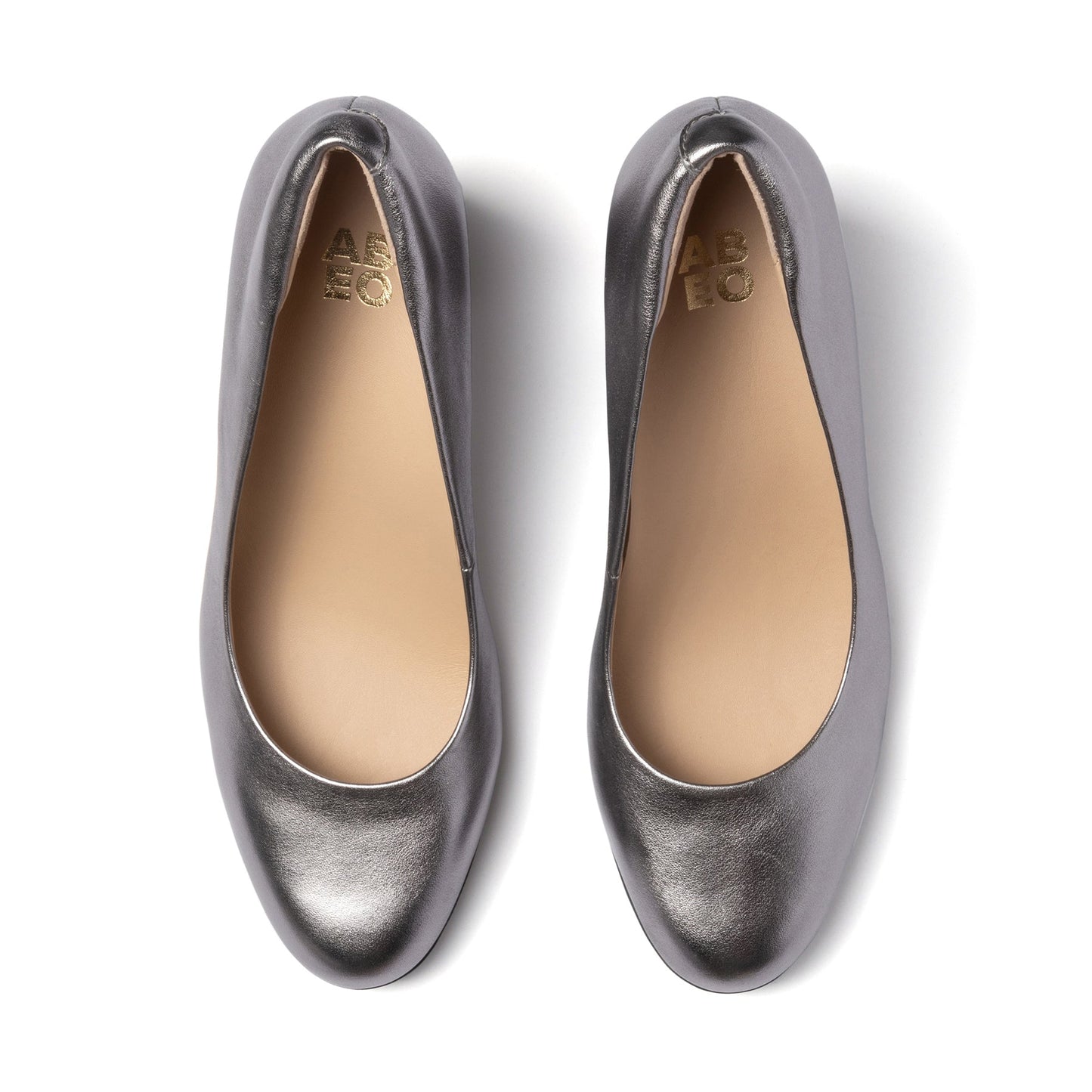 ABEO Footwear Tempo Pump Silver Metallic Leather