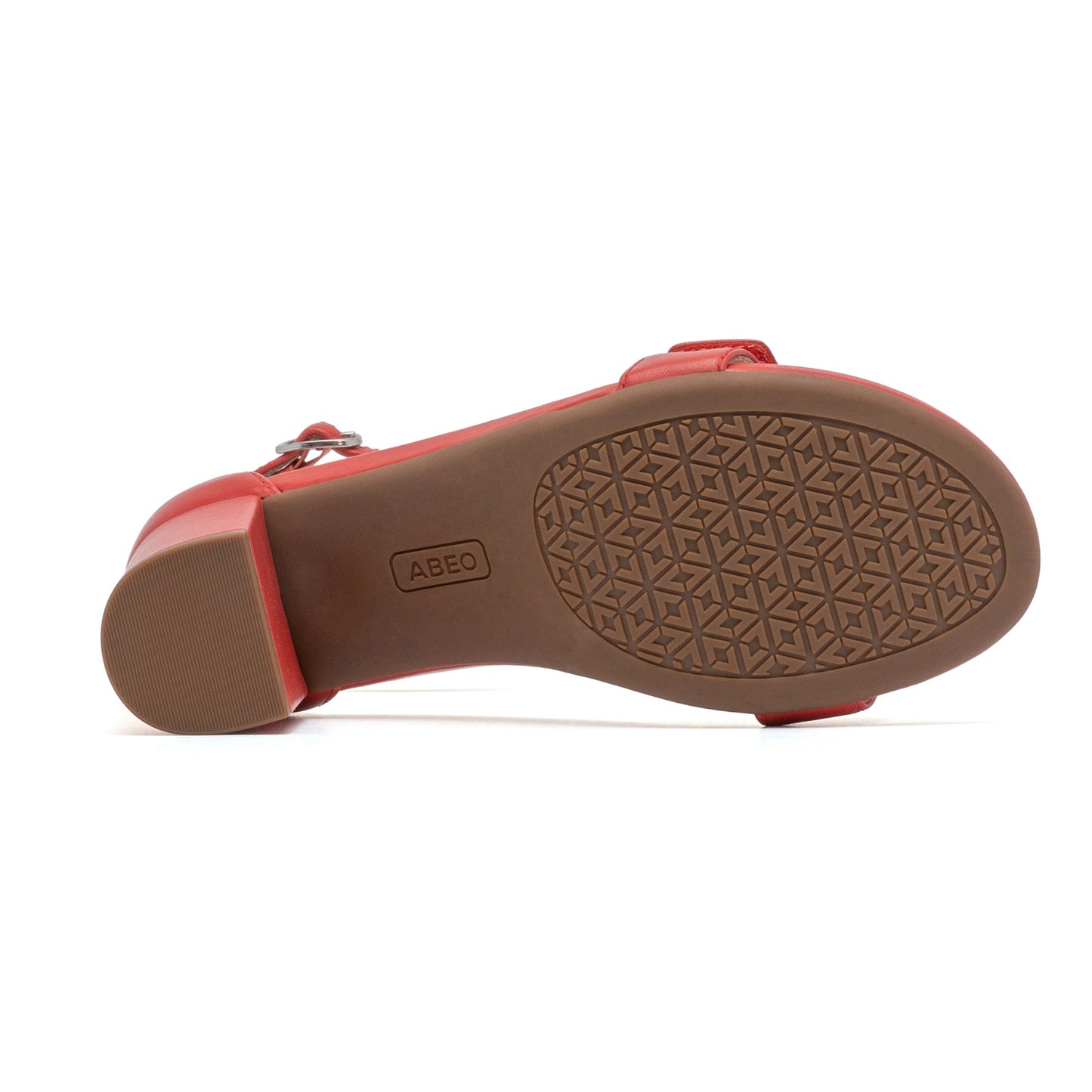 ABEO Footwear Tempo Strap Red Leather