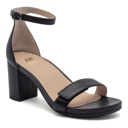 ABEO Footwear Tempo Strap Black Leather