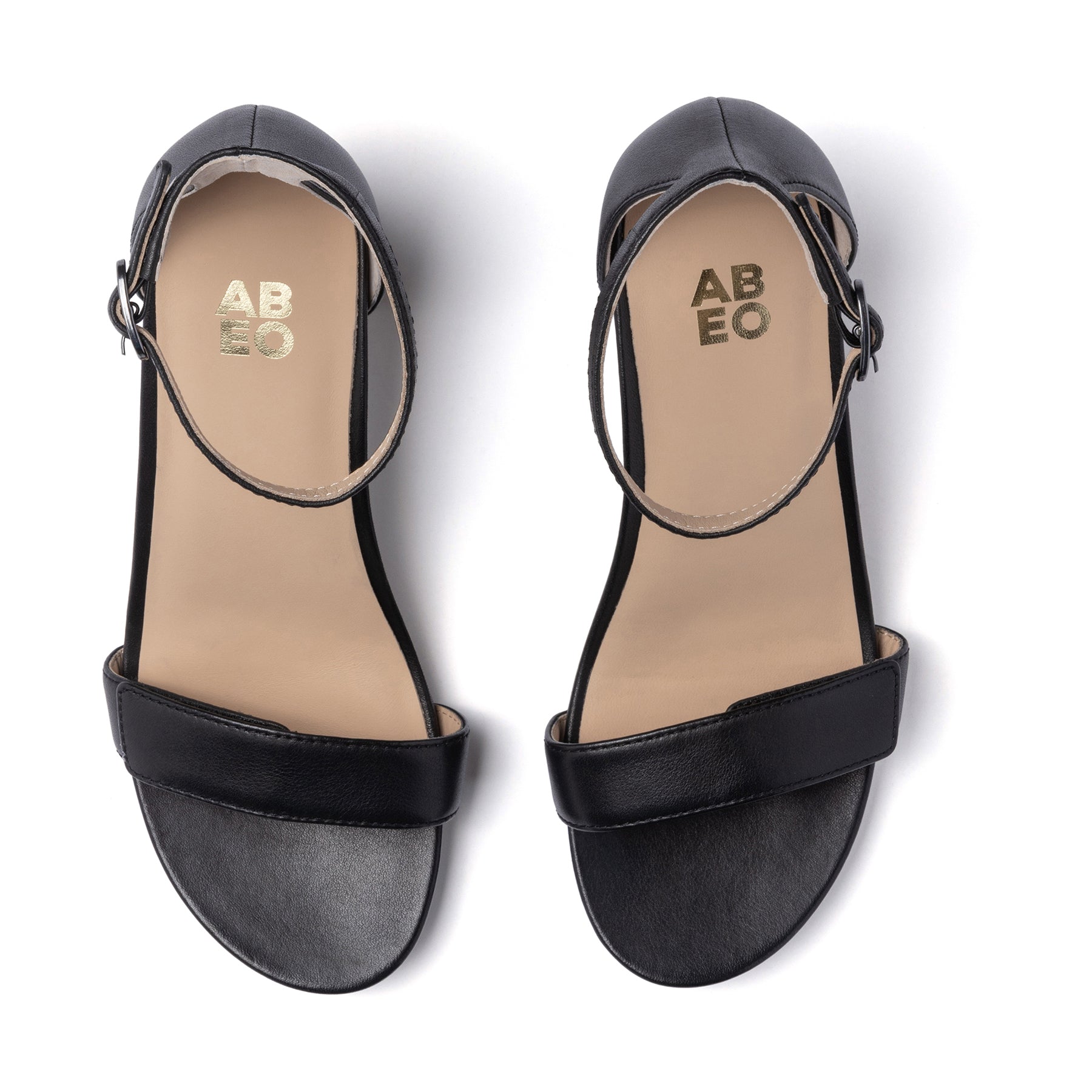 ABEO Footwear Tempo Strap Black Leather
