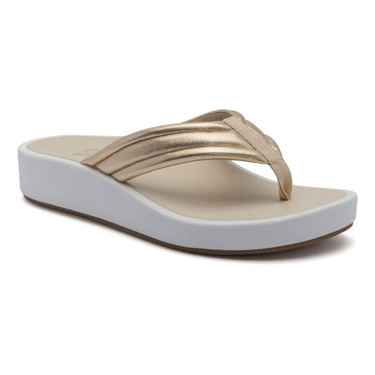 ABEO Footwear Paseo Thong Sandal Light Gold