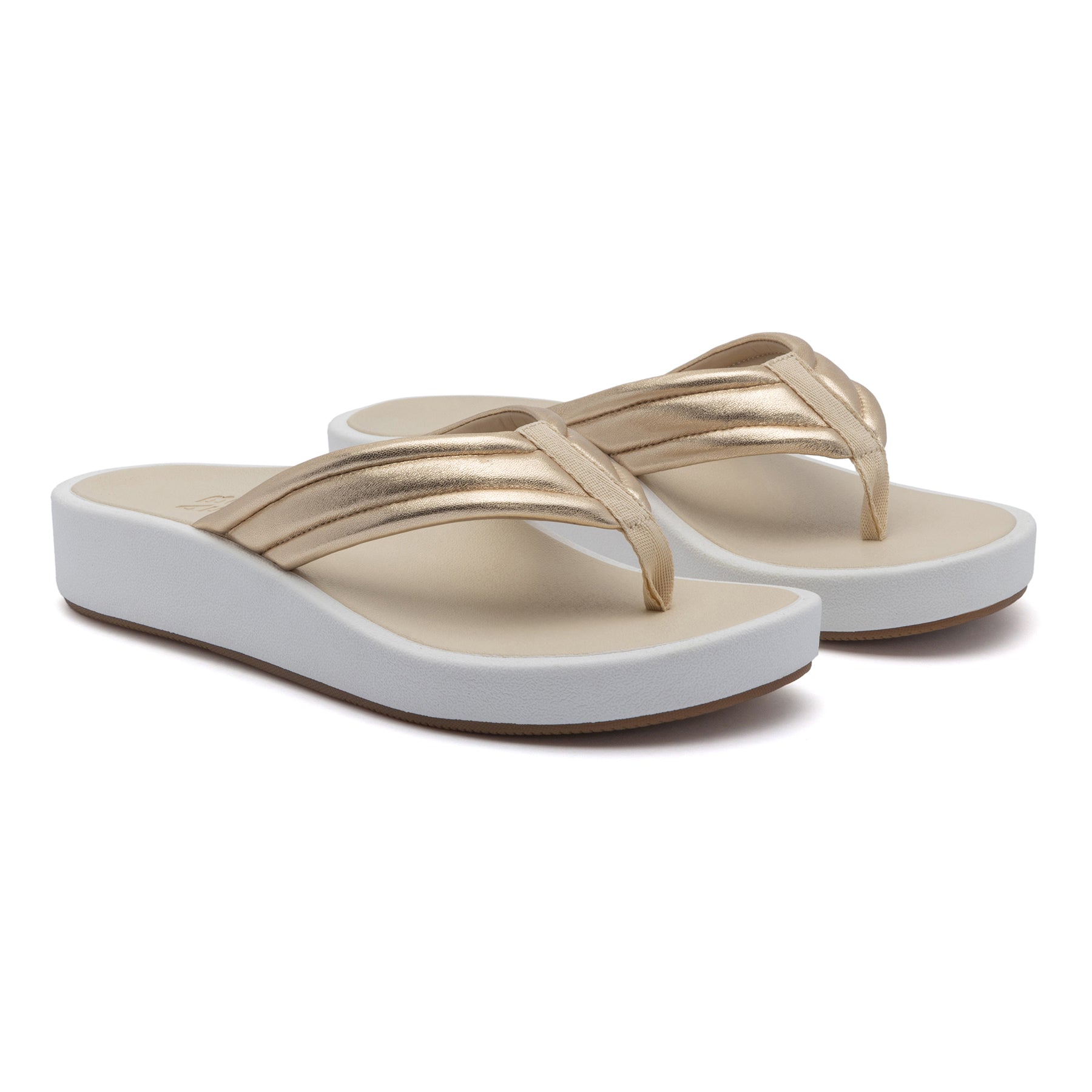 ABEO Footwear Paseo Thong Sandal Light Gold