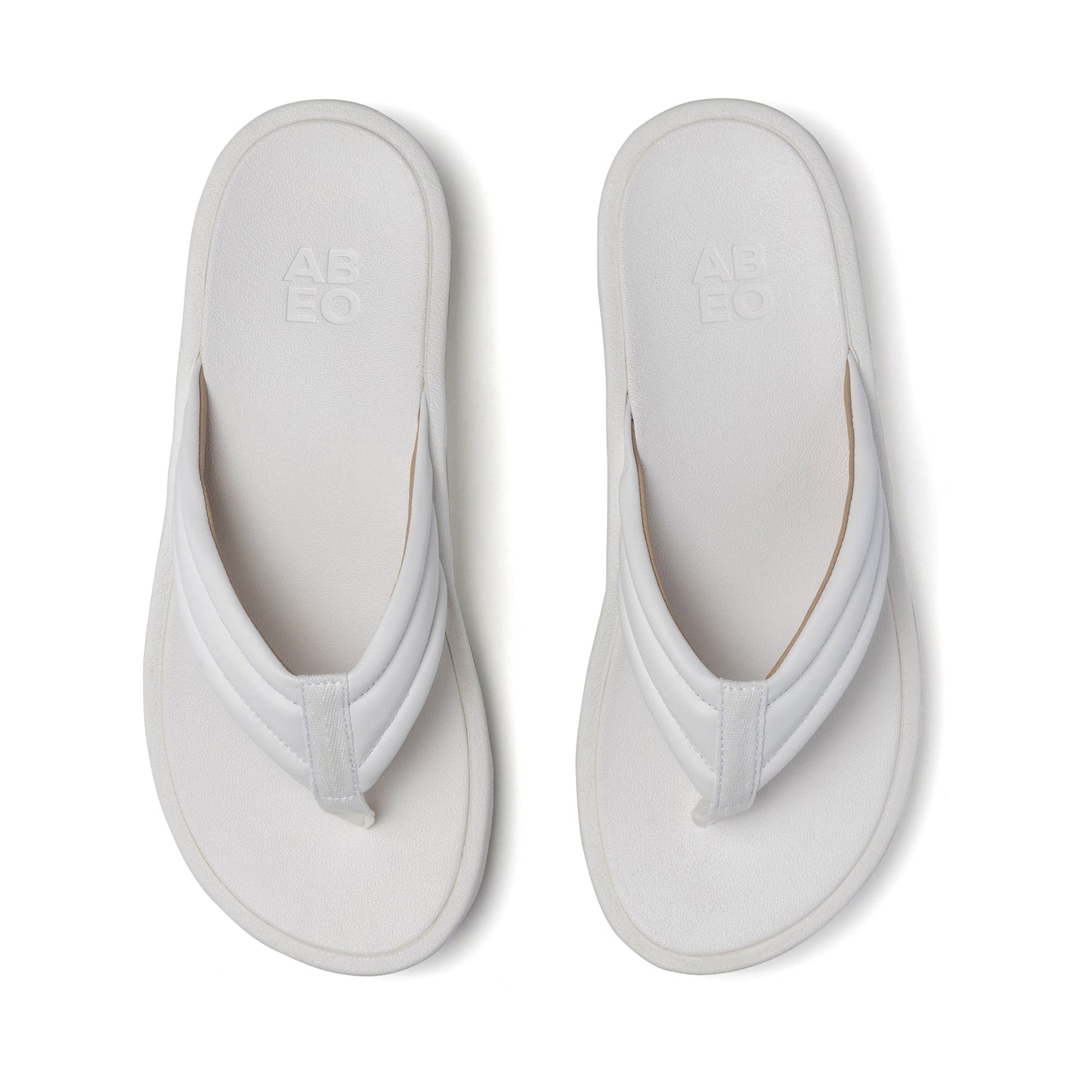 ABEO Footwear Paseo Thong Sandal White