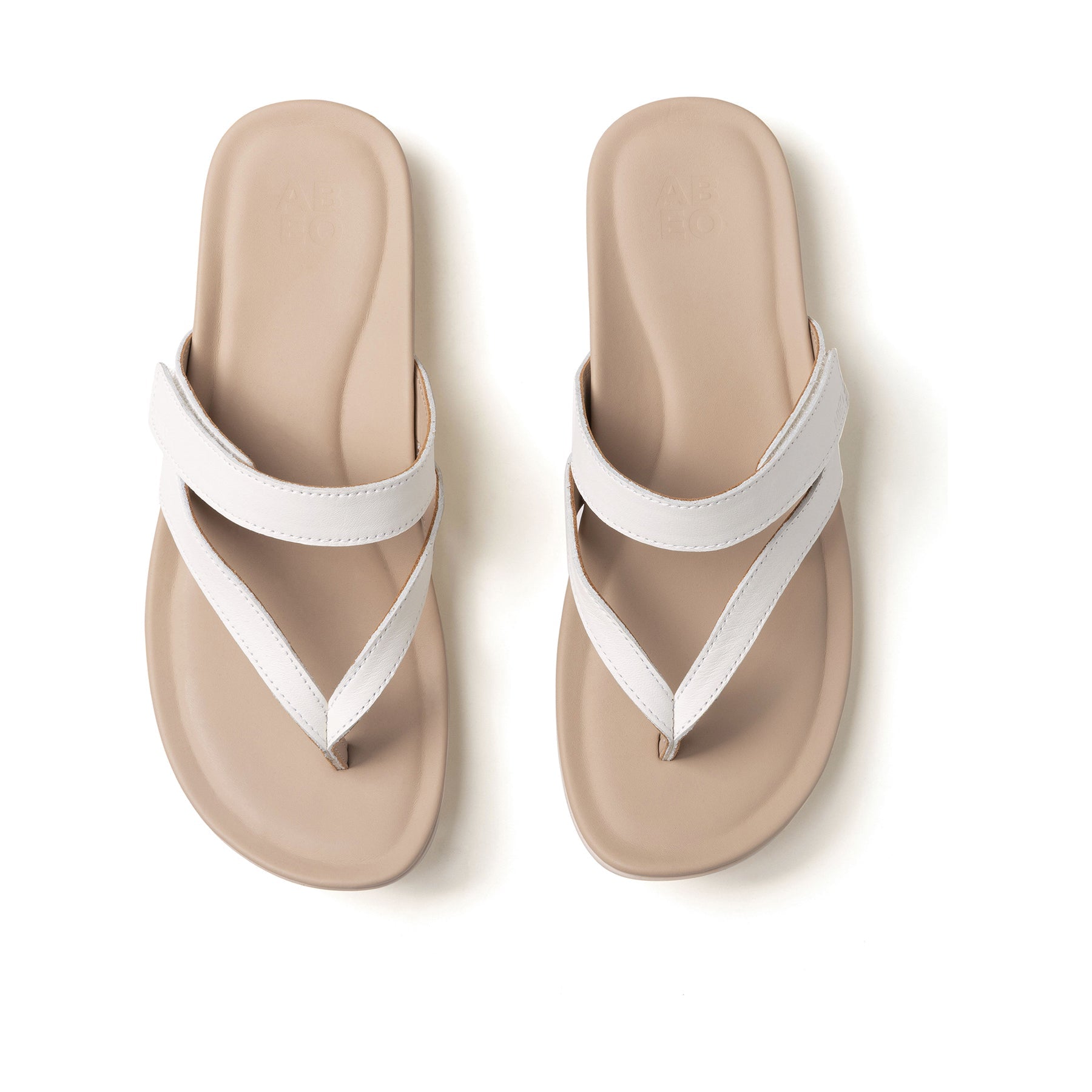 ABEO Footwear Oasis Thong Sandal Metatarsal White