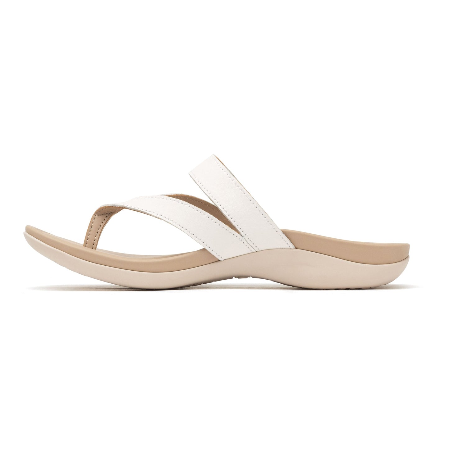 ABEO Footwear Oasis Thong Sandal Metatarsal White