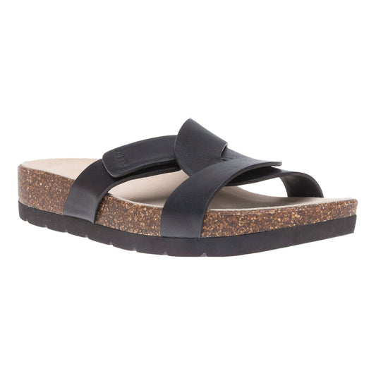 ABEO Footwear Lanai Slide Metatarsal Black Nubuck