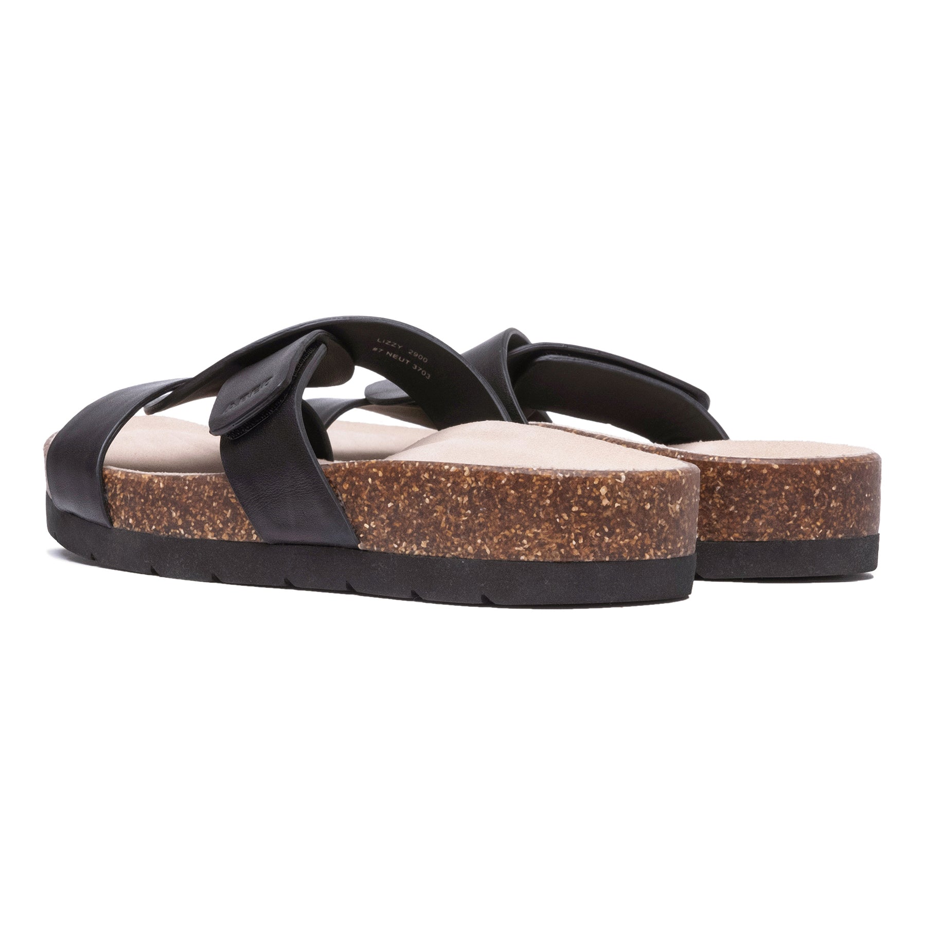 ABEO Footwear Lanai Slide Metatarsal Black Nubuck