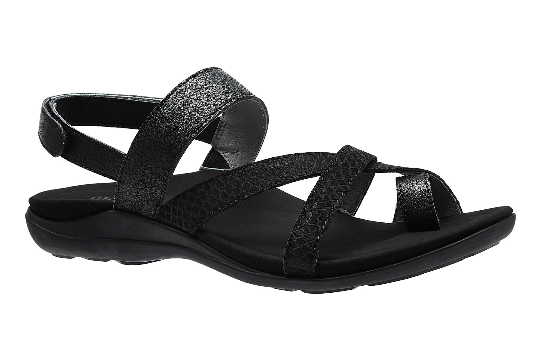 ABEO Footwear Barnett Metatarsal Black Embossed Reptile