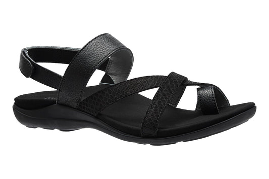 ABEO Footwear Barnett Metatarsal Black Embossed Reptile