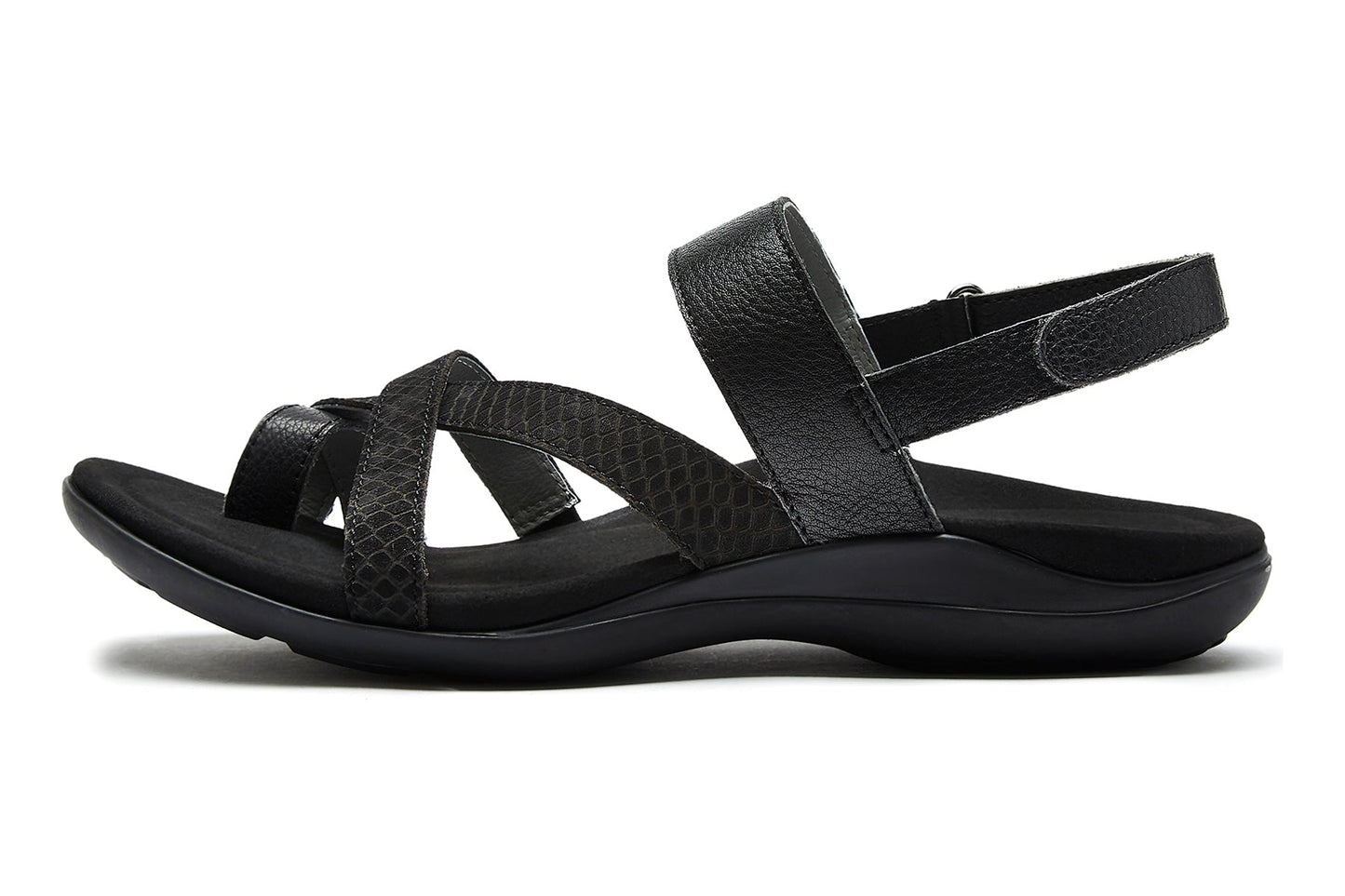ABEO Footwear Barnett Metatarsal Black Embossed Reptile