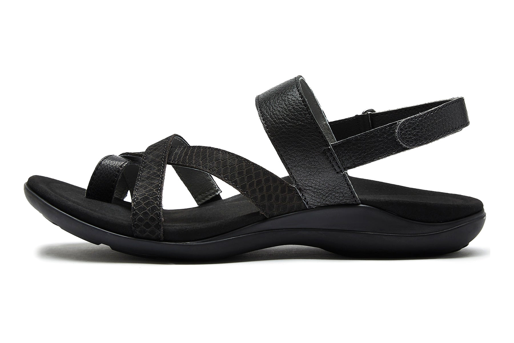 ABEO Footwear Barnett Metatarsal Black Embossed Reptile