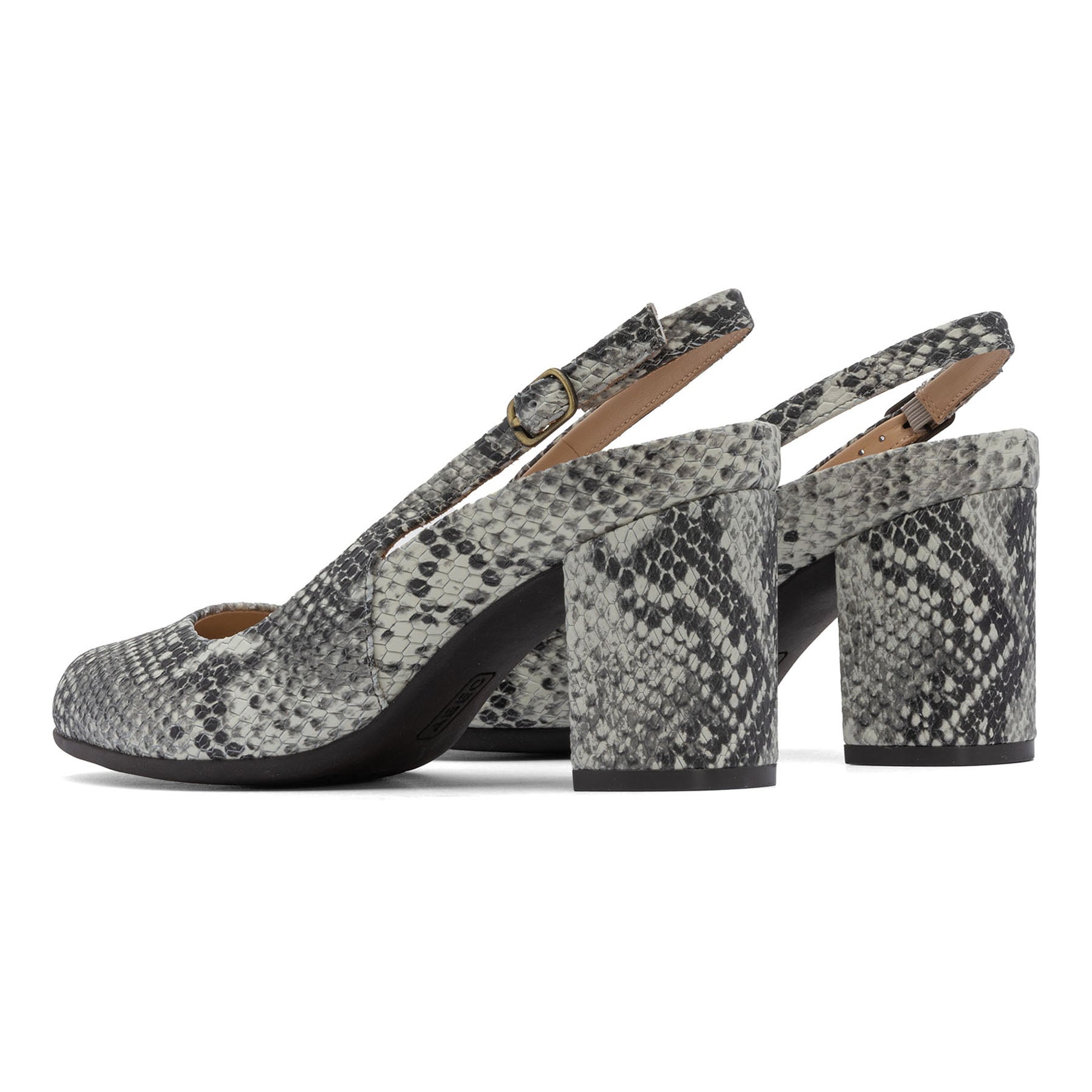 ABEO Footwear Tempo Slingback Snake Print