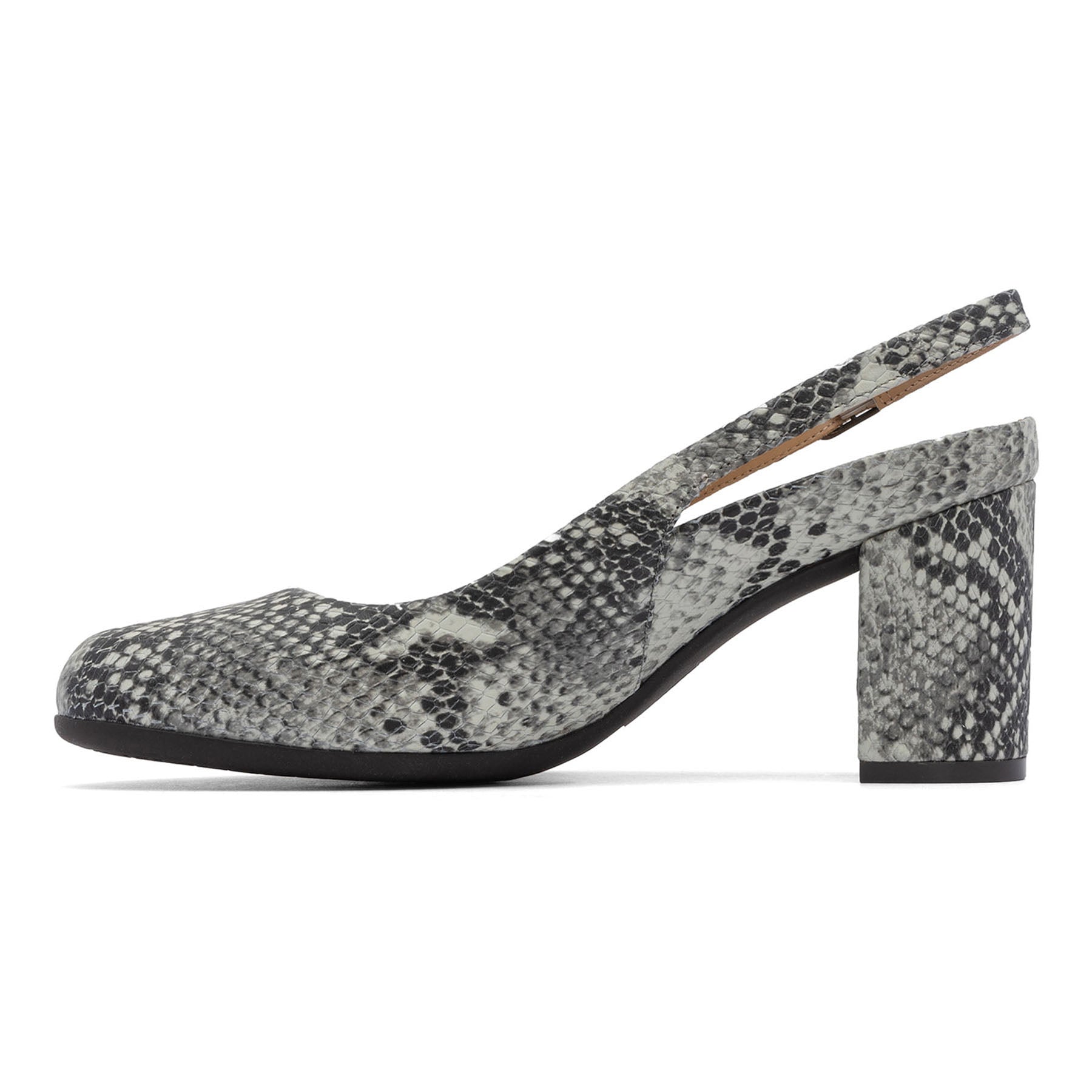 ABEO Footwear Tempo Slingback Snake Print