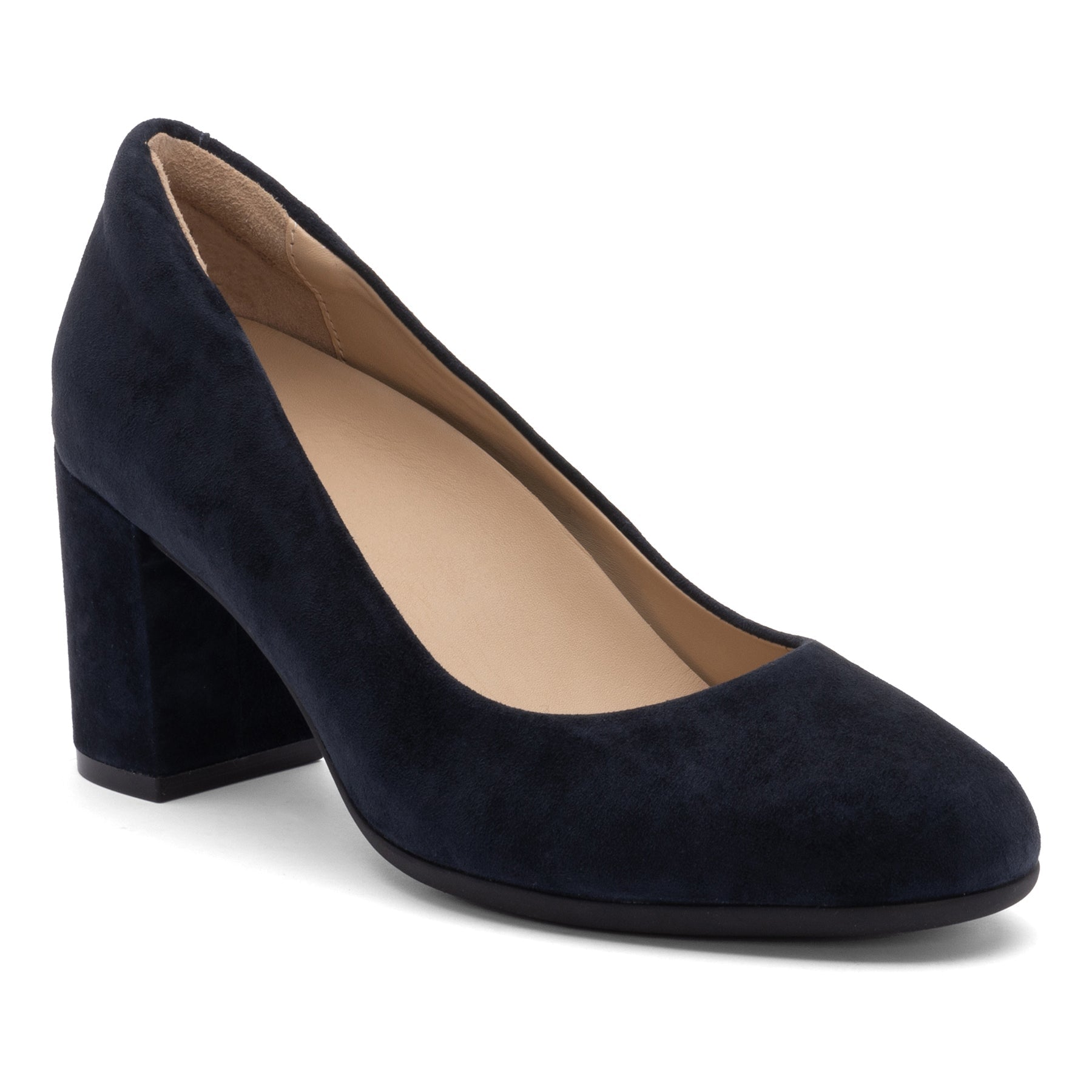ABEO Footwear Tempo Pump Navy Suede