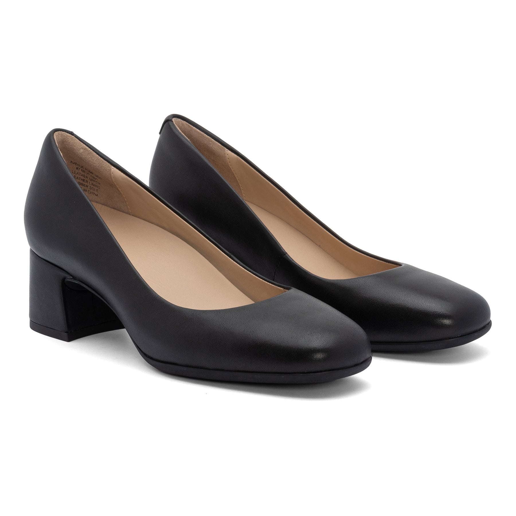 ABEO Footwear Avenue Pump Black Nappa