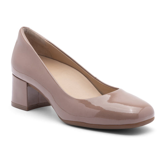 ABEO Footwear Avenue Pump Tan Patent
