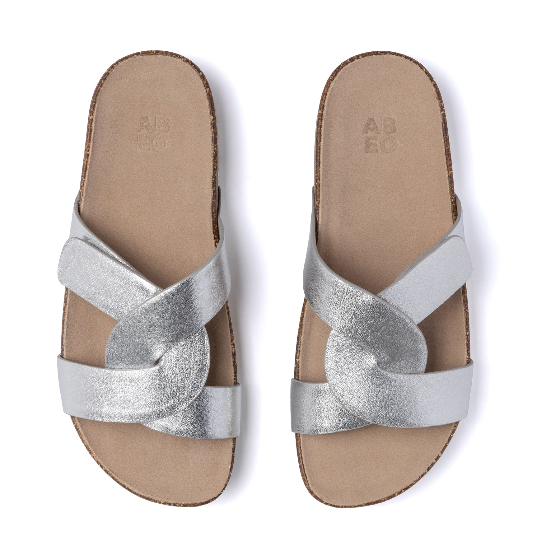 ABEO Footwear Lanai Slide Silver