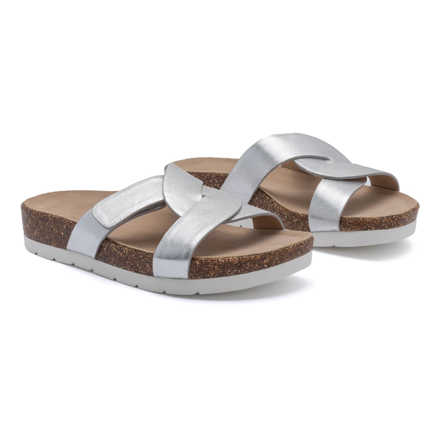 ABEO Footwear Lanai Slide Silver