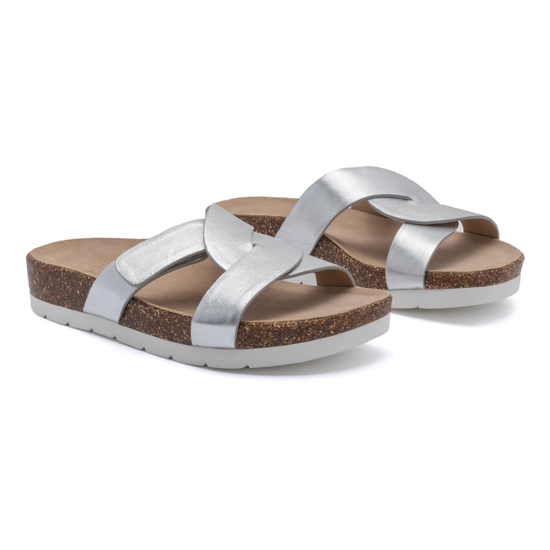 ABEO Footwear Lanai Slide Silver