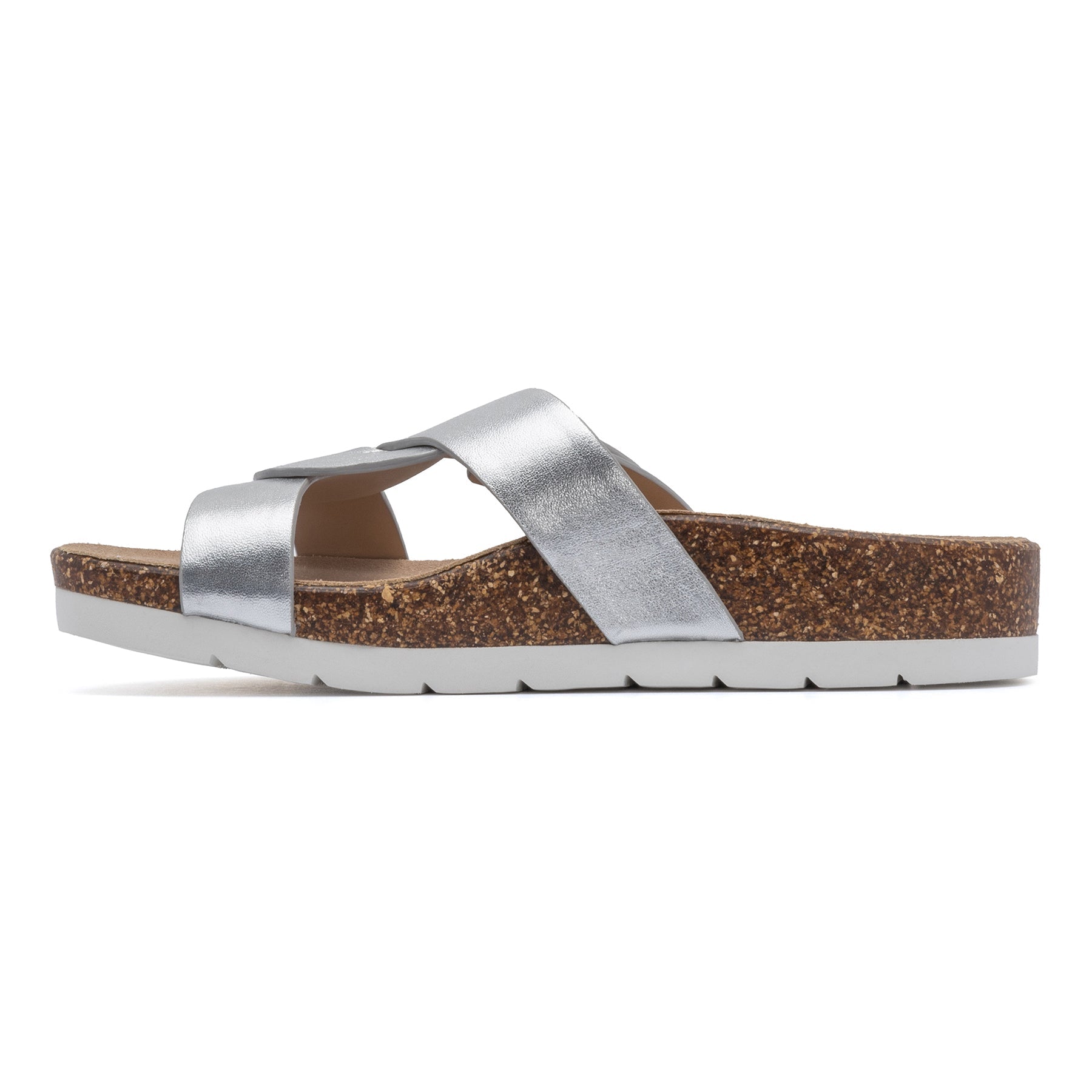 ABEO Footwear Lanai Slide Silver