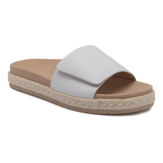 ABEO Footwear Isle Slide White Leather