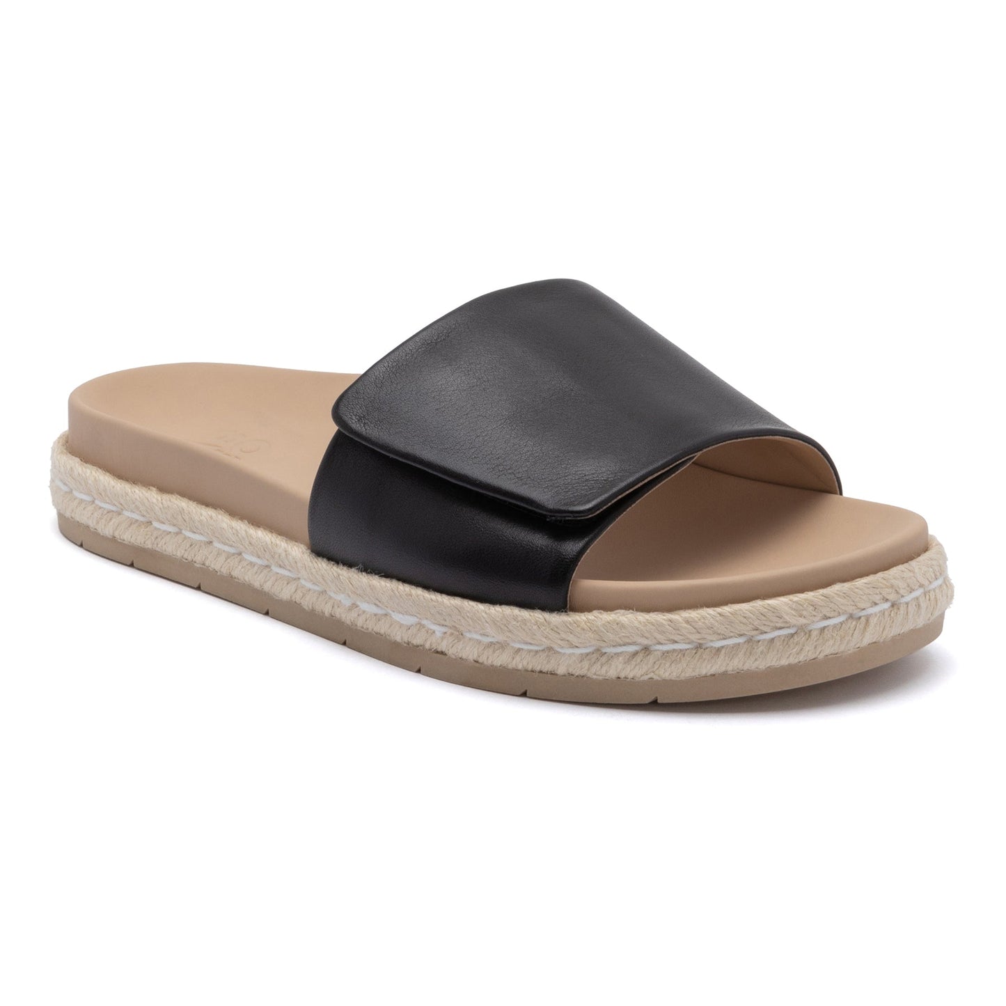 ABEO Footwear Isle Slide Black Leather