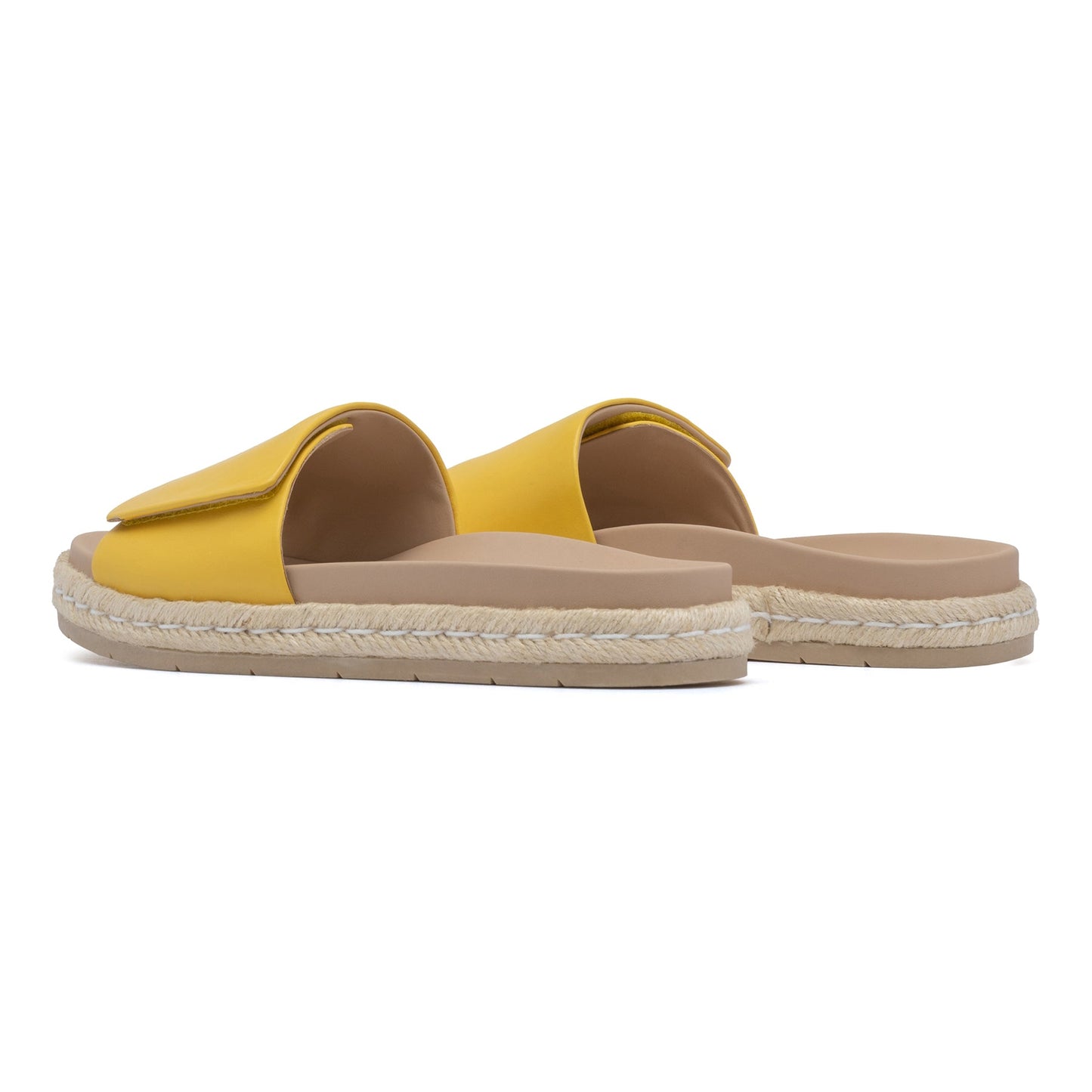 ABEO Footwear Isle Slide Yellow Leather