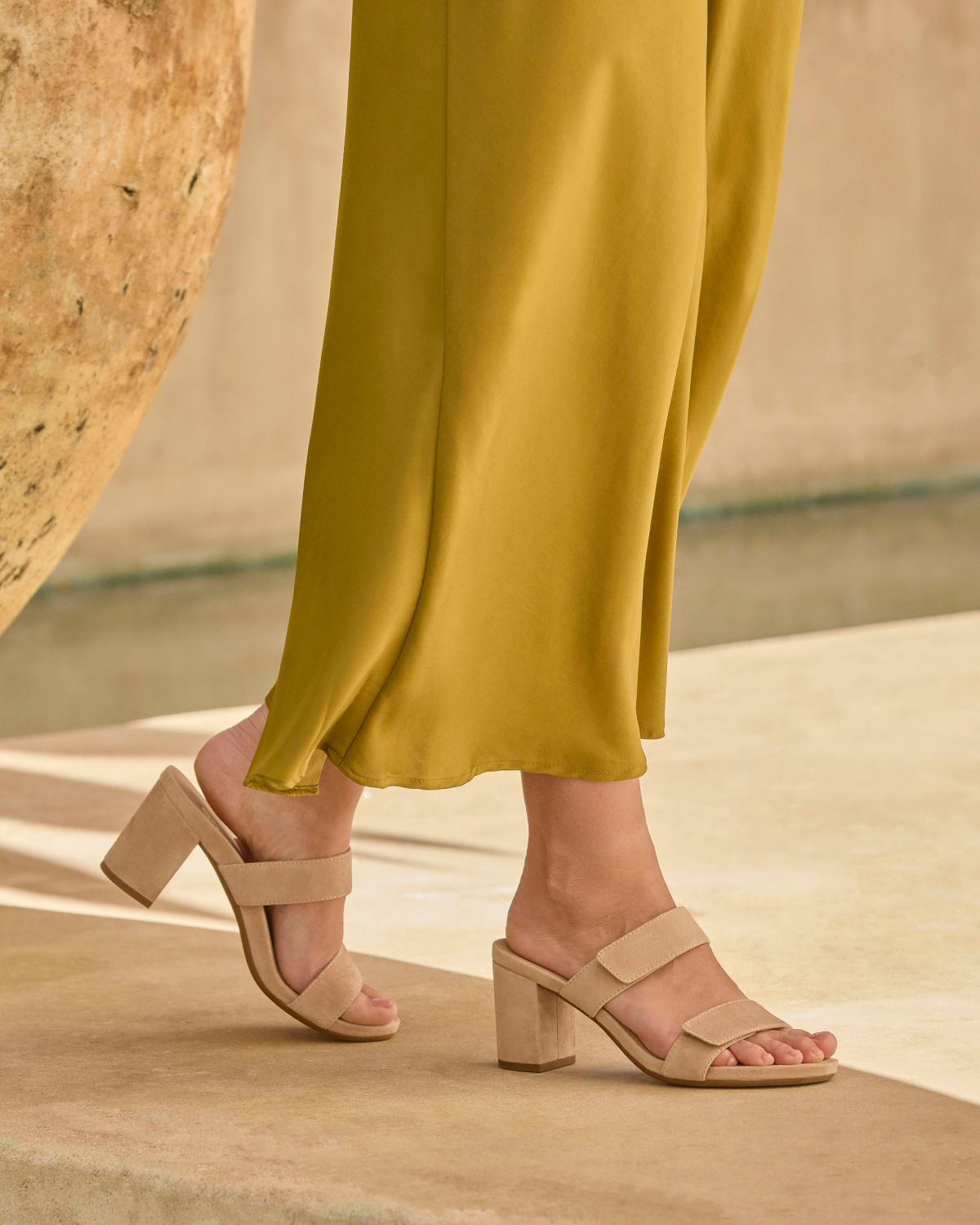 ABEO Footwear Tempo Slide Cuban Sand Suede