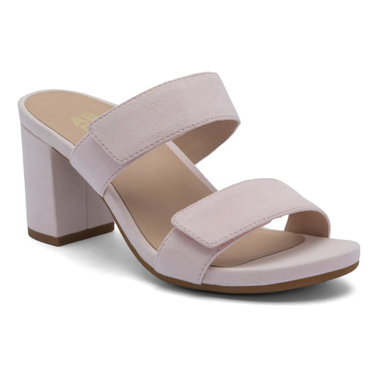 ABEO Footwear Tempo Slide Pink Suede