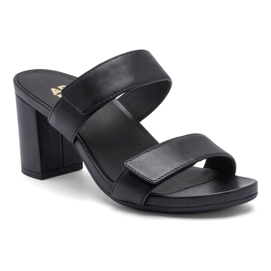 ABEO Footwear Tempo Slide Black Leather