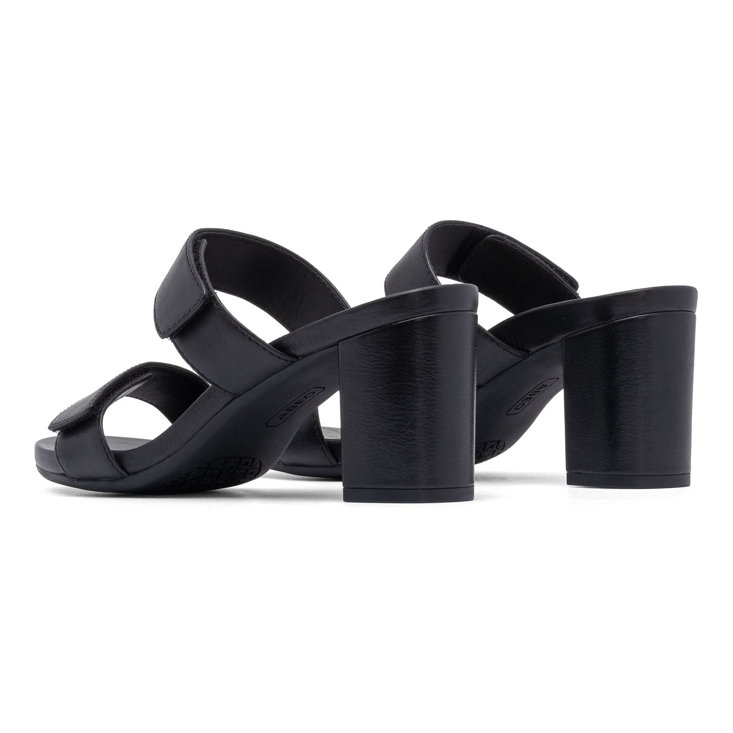 ABEO Footwear Tempo Slide Black Leather