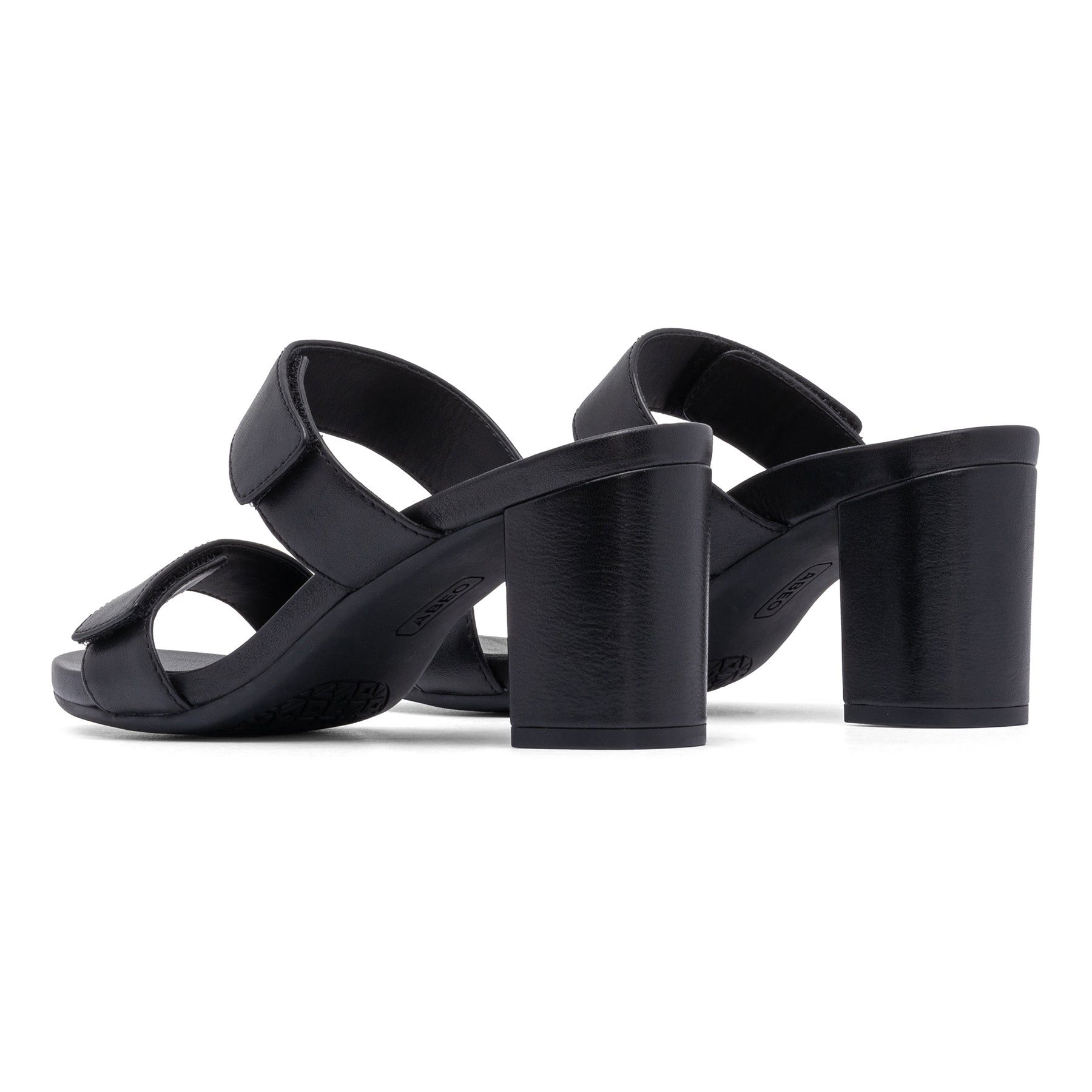 ABEO Footwear Tempo Slide Black Leather
