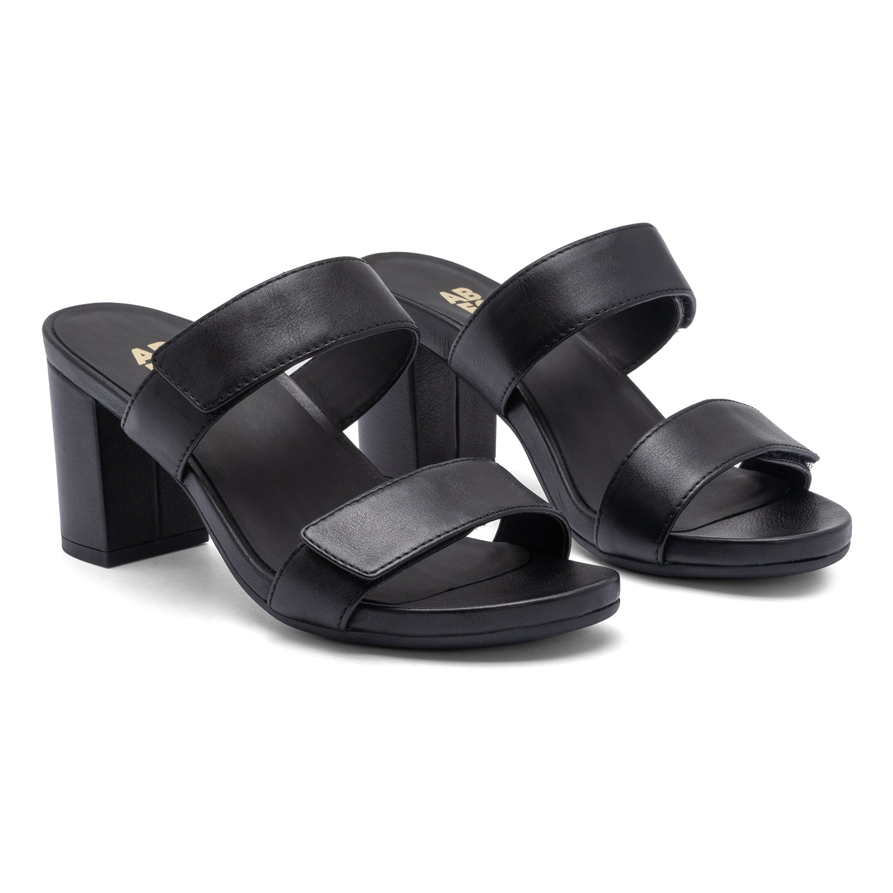 ABEO Footwear Tempo Slide Black Leather