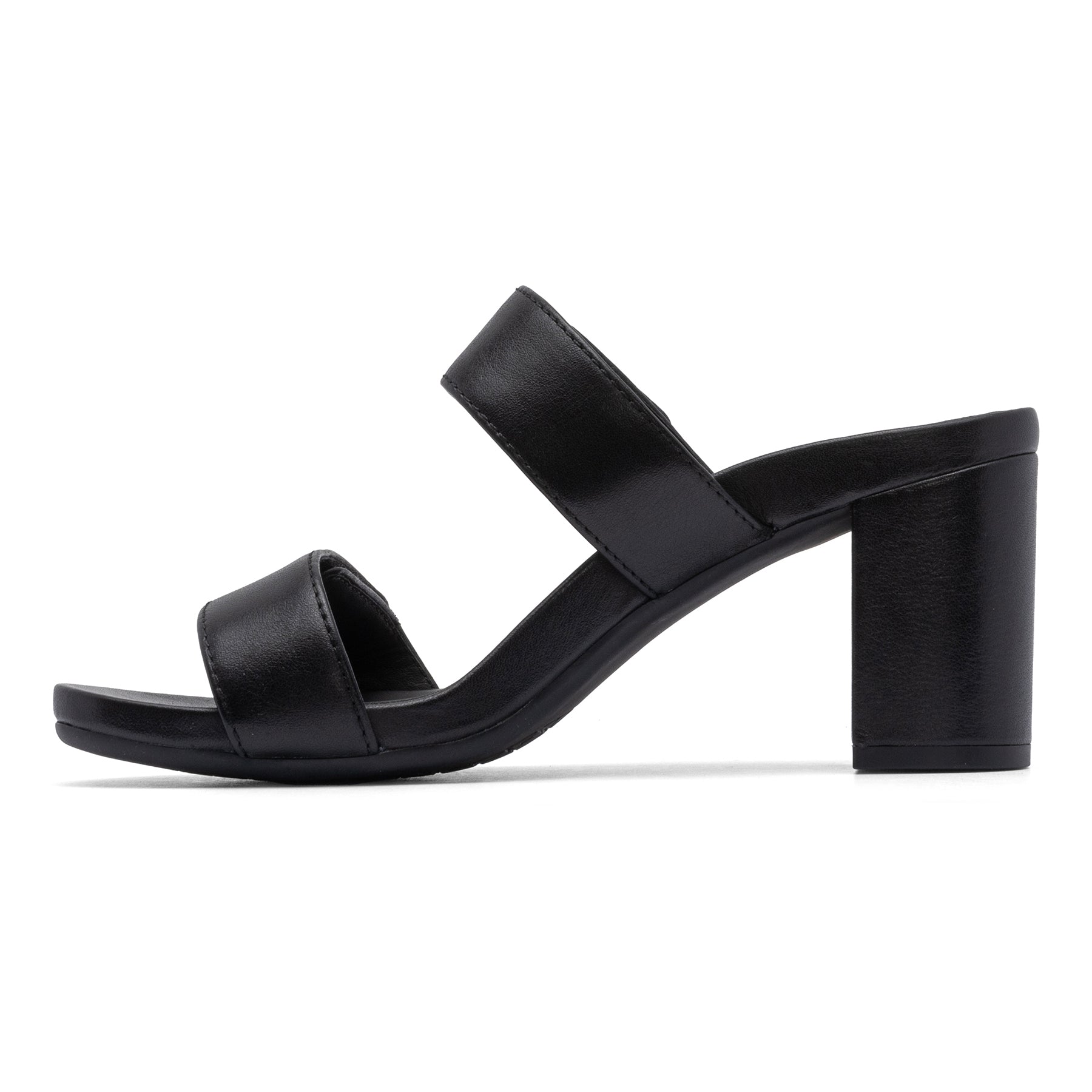 ABEO Footwear Tempo Slide Black Leather