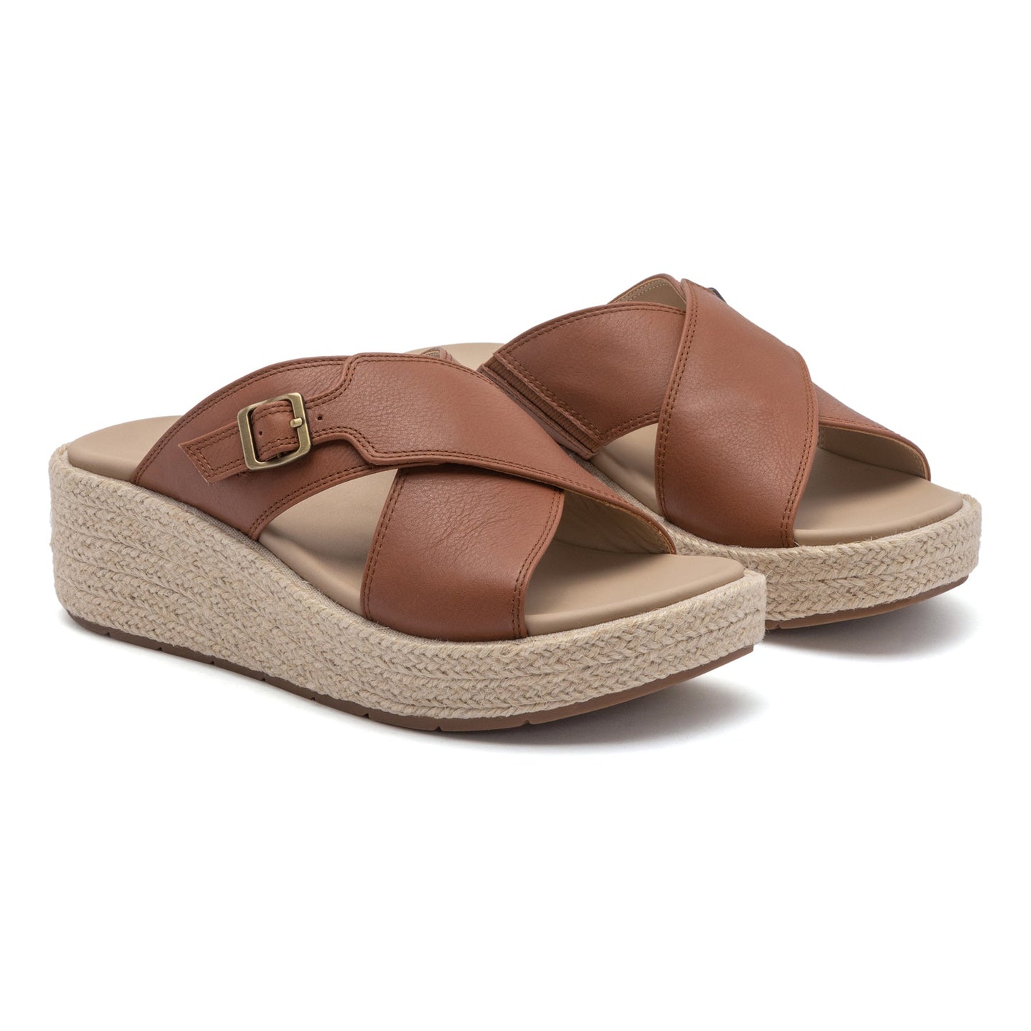 ABEO Footwear Solstice Cross Slide Dark Tan