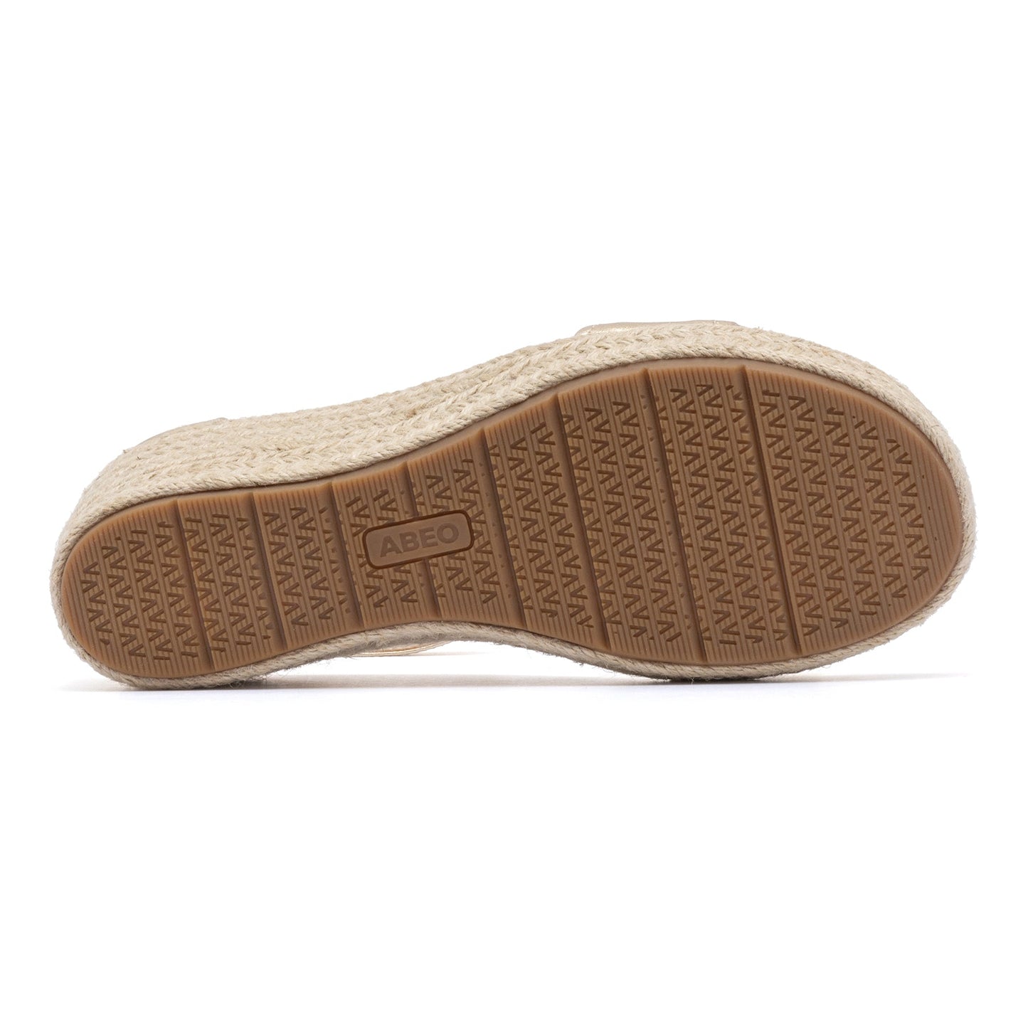 ABEO Footwear Riviera Ankle Sandal Light Gold Leather