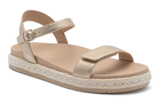 ABEO Footwear Isle Strap Light Gold