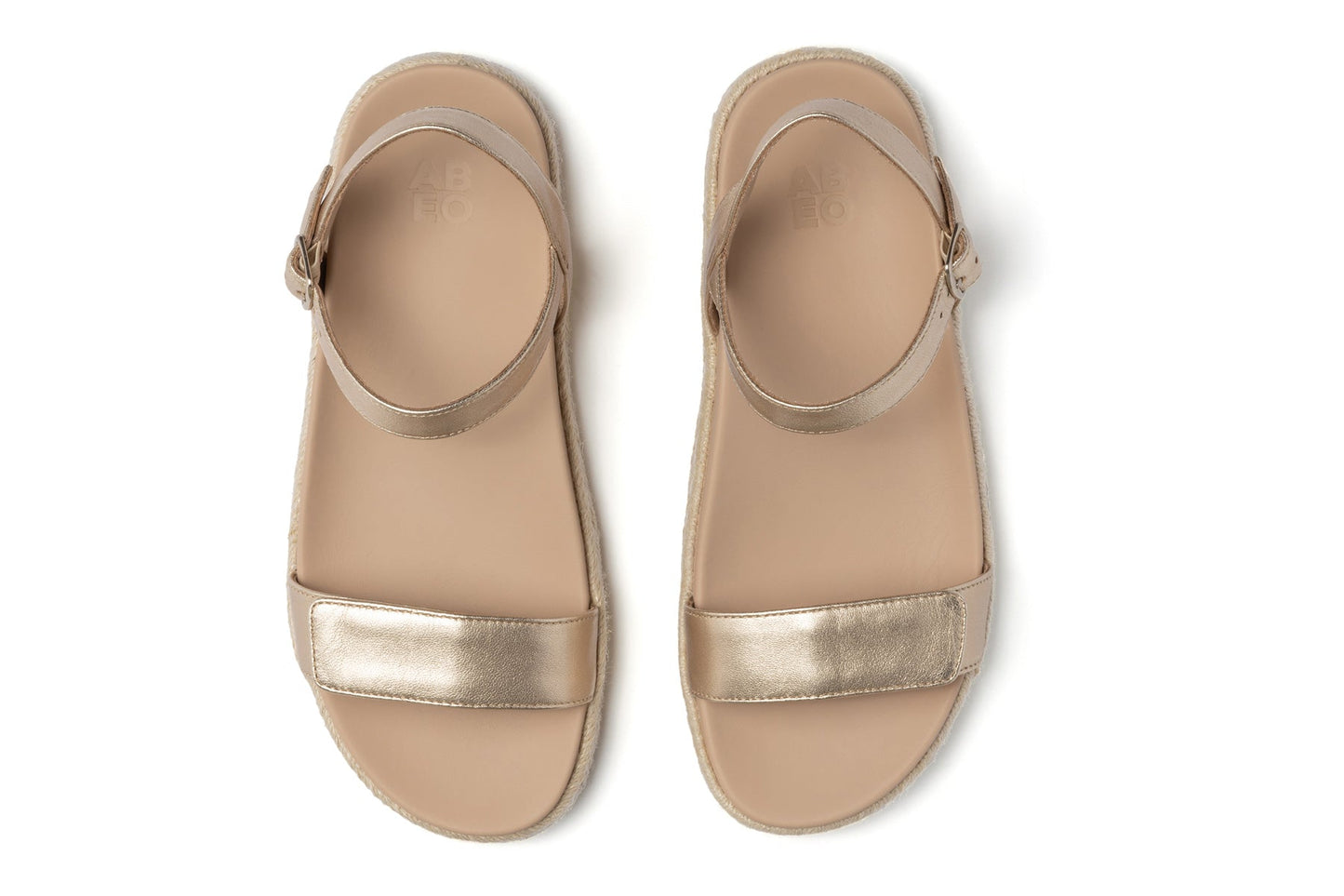 ABEO Footwear Isle Strap Light Gold