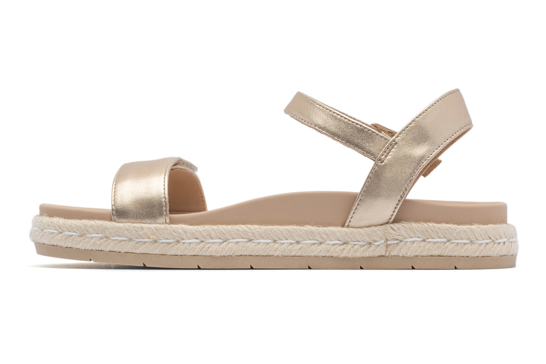ABEO Footwear Isle Strap Light Gold