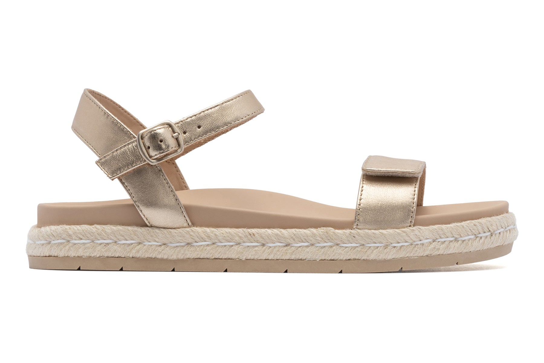 ABEO Footwear Isle Strap Light Gold