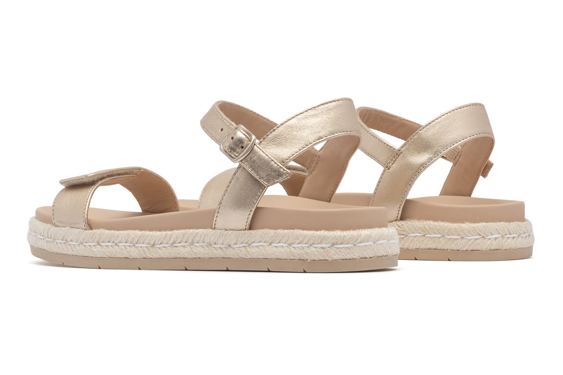 ABEO Footwear Isle Strap Light Gold