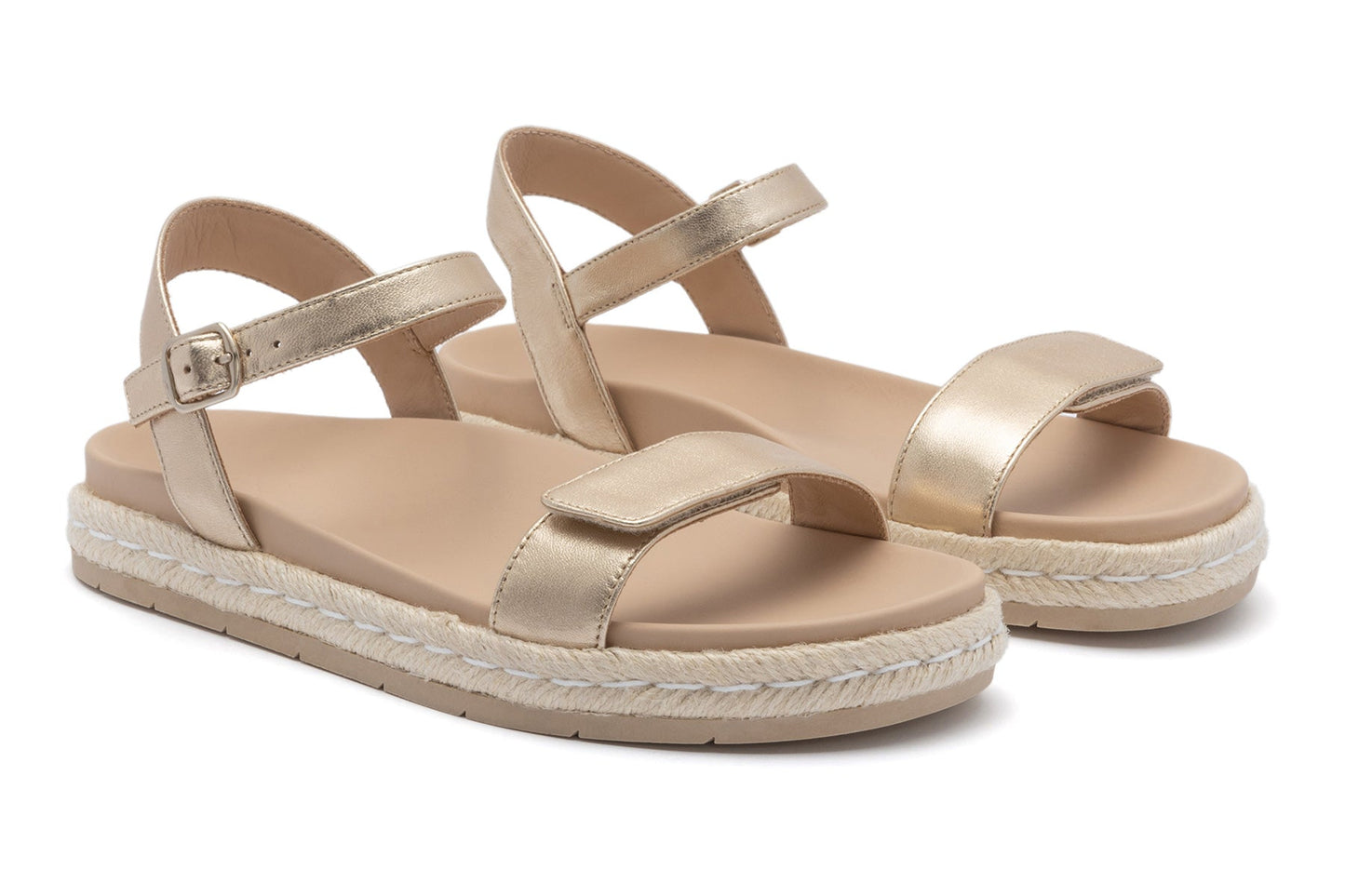 ABEO Footwear Isle Strap Light Gold
