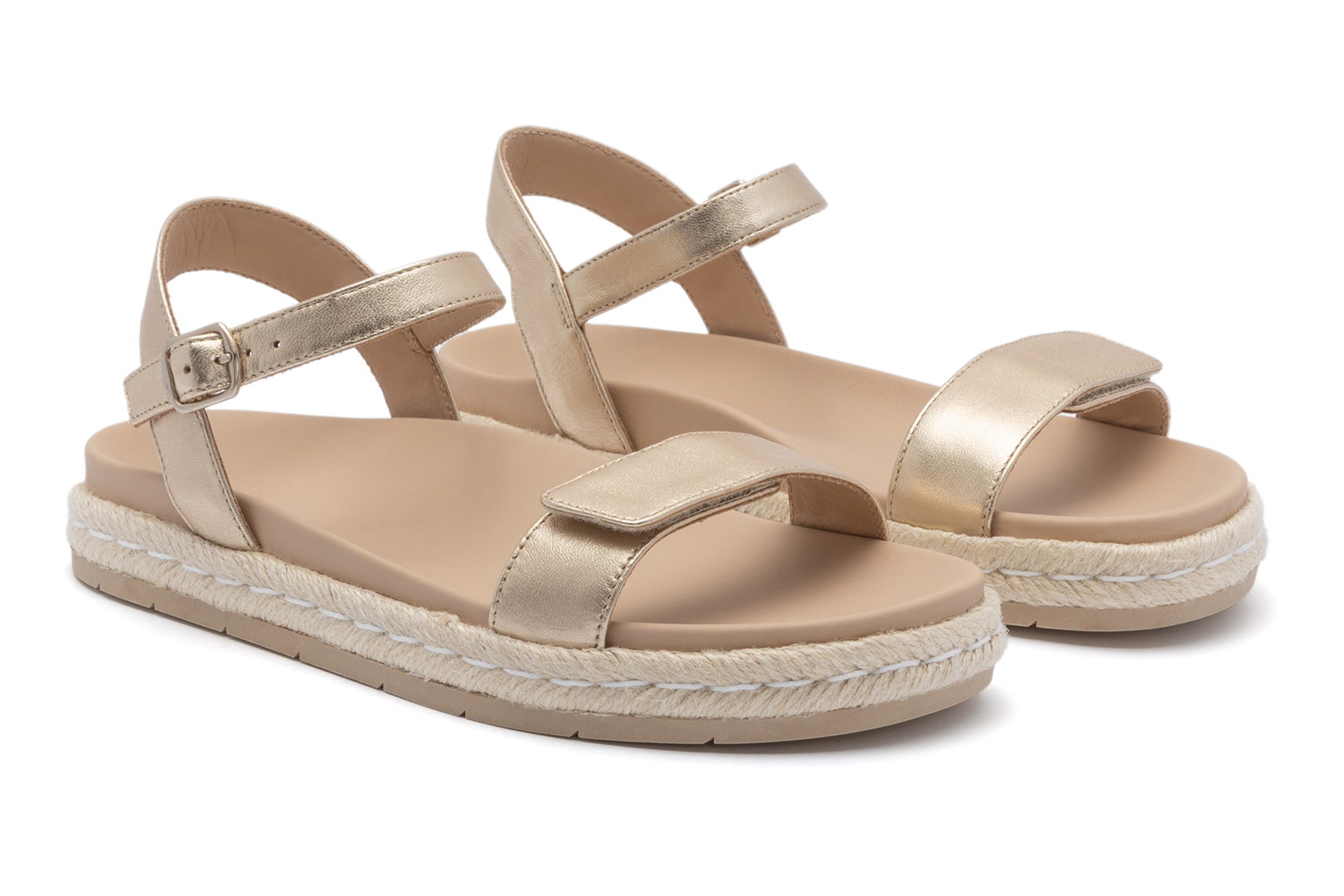 ABEO Footwear Isle Strap Light Gold