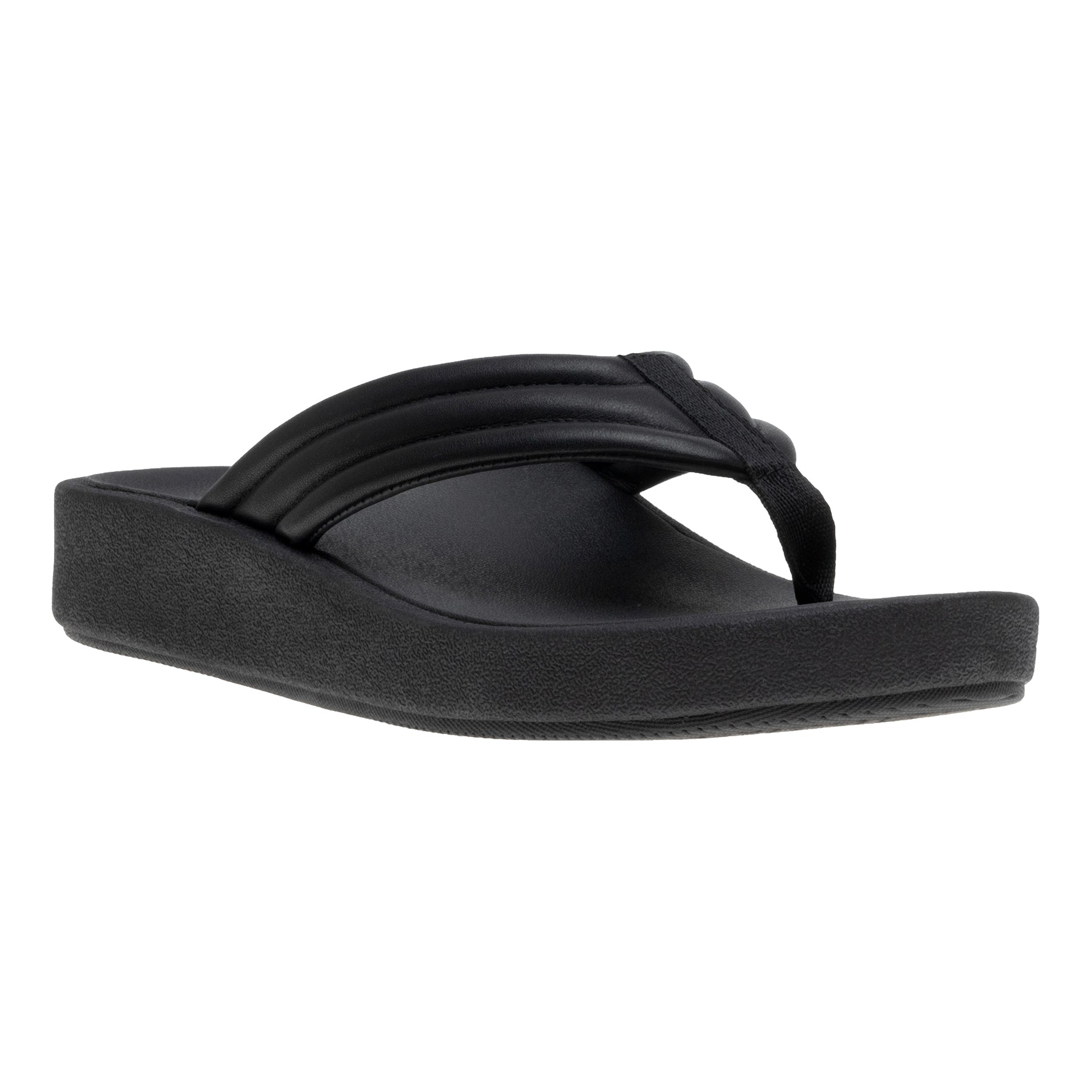 ABEO Footwear Paseo Thong Sandal Black