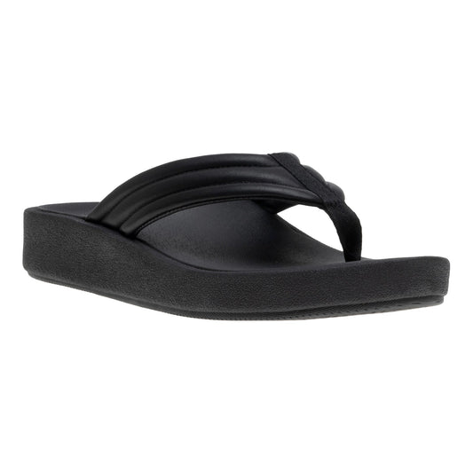 ABEO Footwear Paseo Thong Sandal Black