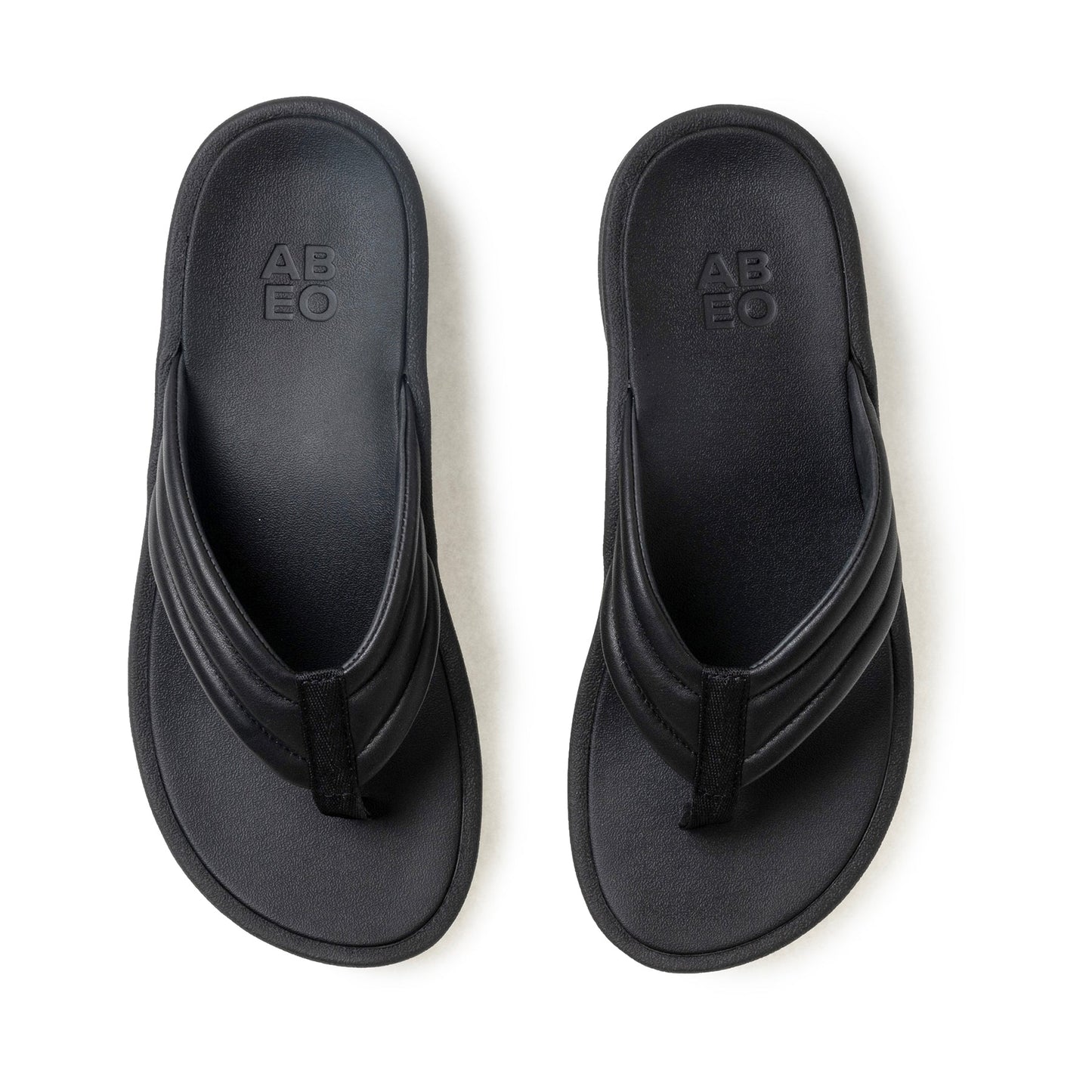 ABEO Footwear Paseo Thong Sandal Black